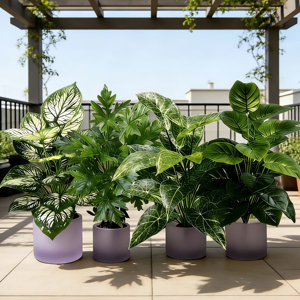4PC Artificial Plants with 48L - Snake Plant ulasan dan harga