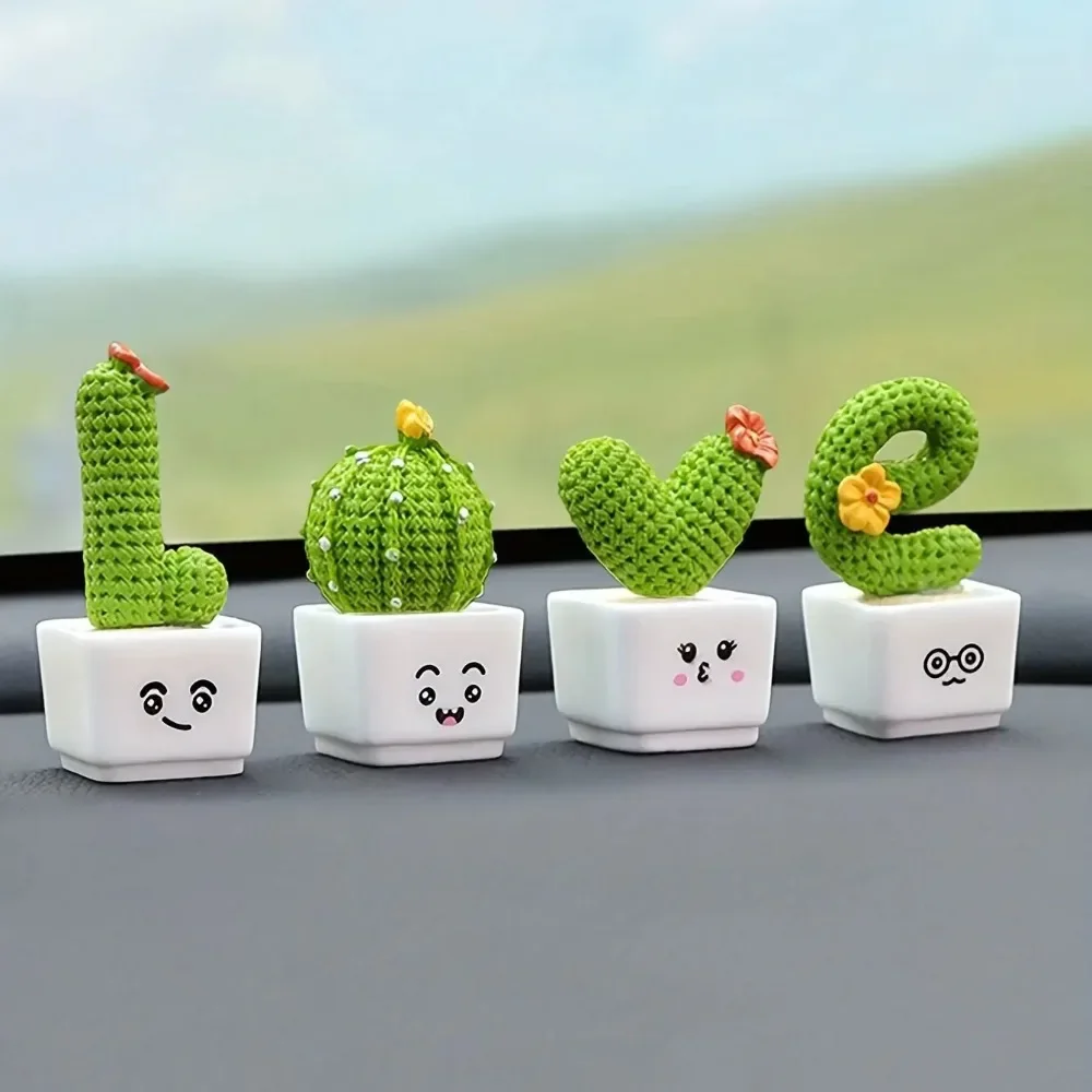 1 Set of 4 Resin Succulent Cac - Succulent Set ulasan dan harga