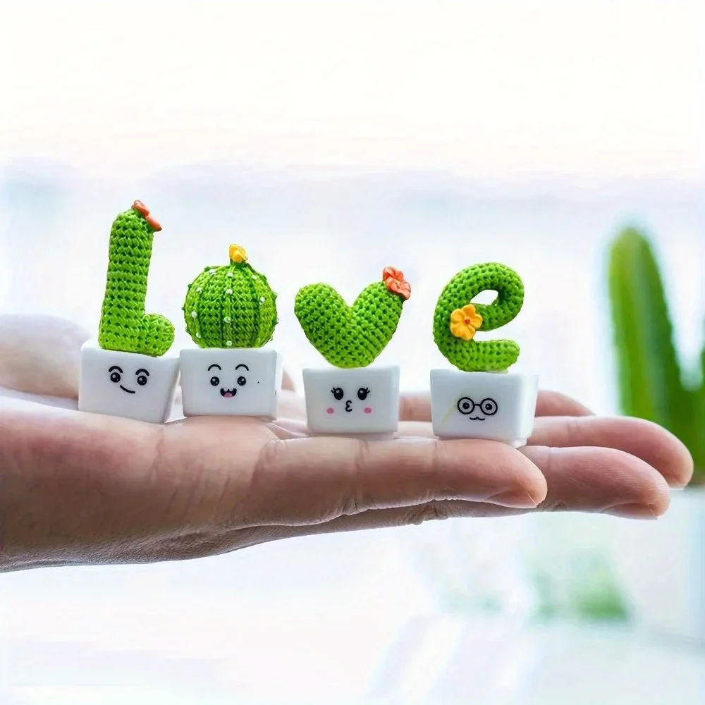 1 Set of 4 Resin Succulent Cac - Succulent Set ulasan dan harga