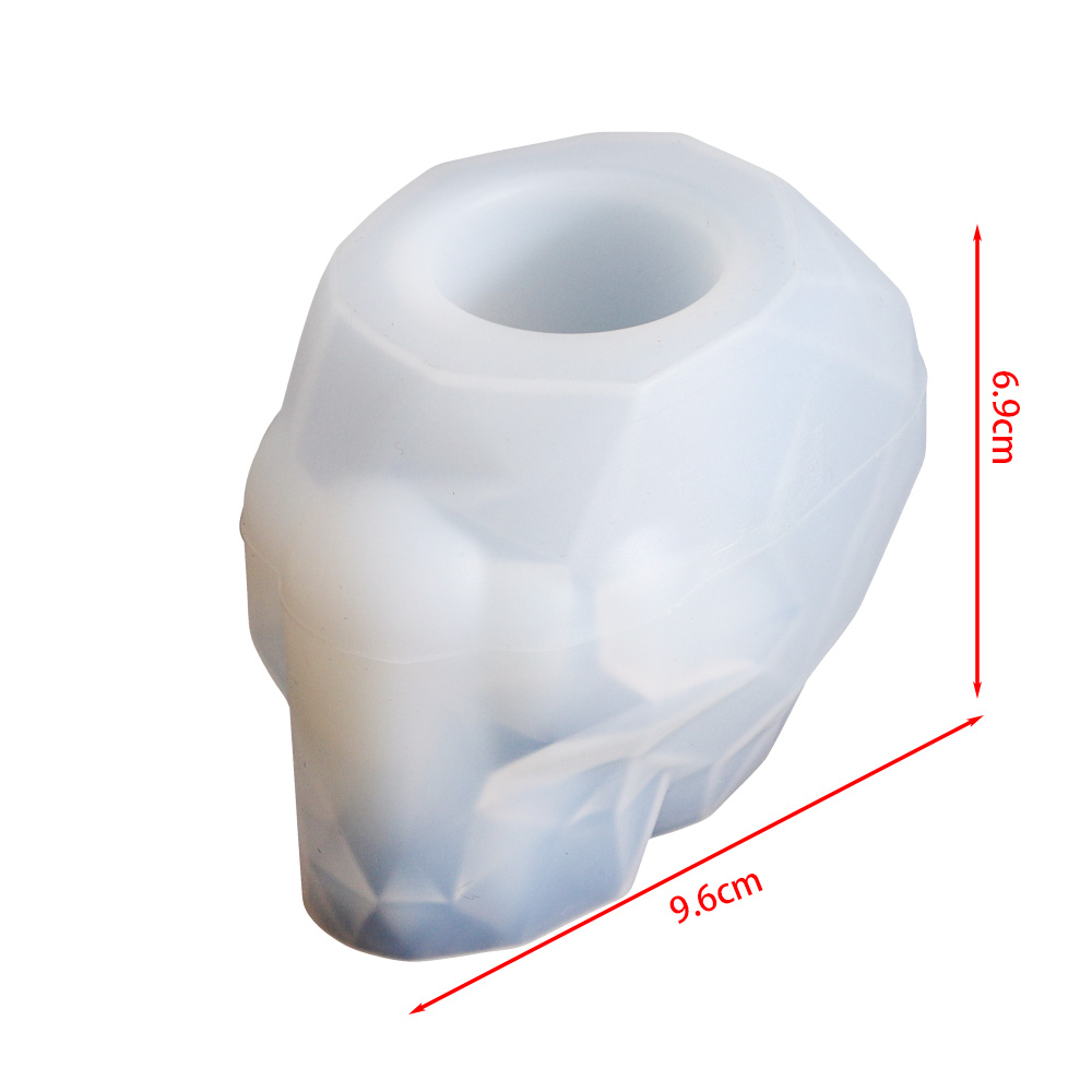Skull Shape Mold Pen Holder Si - Terracotta Pot ulasan dan harga
