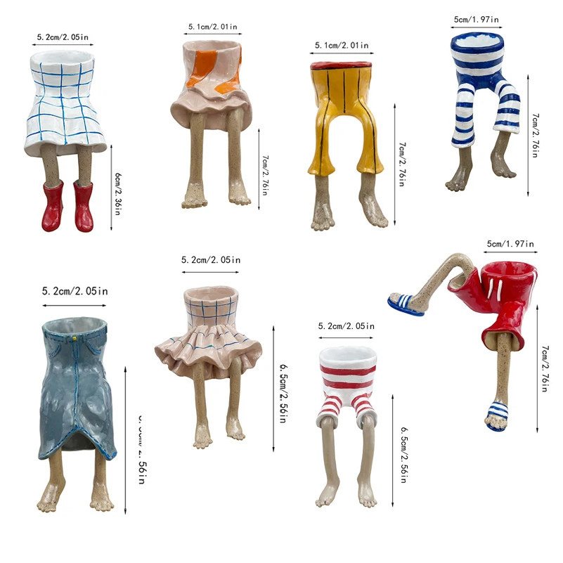1Pcs Novelty Sitting Legs Cera - The Plant Parent ulasan dan harga