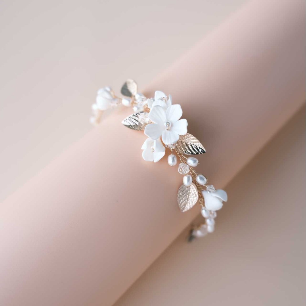 Ins Clay Flower Bridal Bracele - Snake Plant Ceramic ulasan dan harga