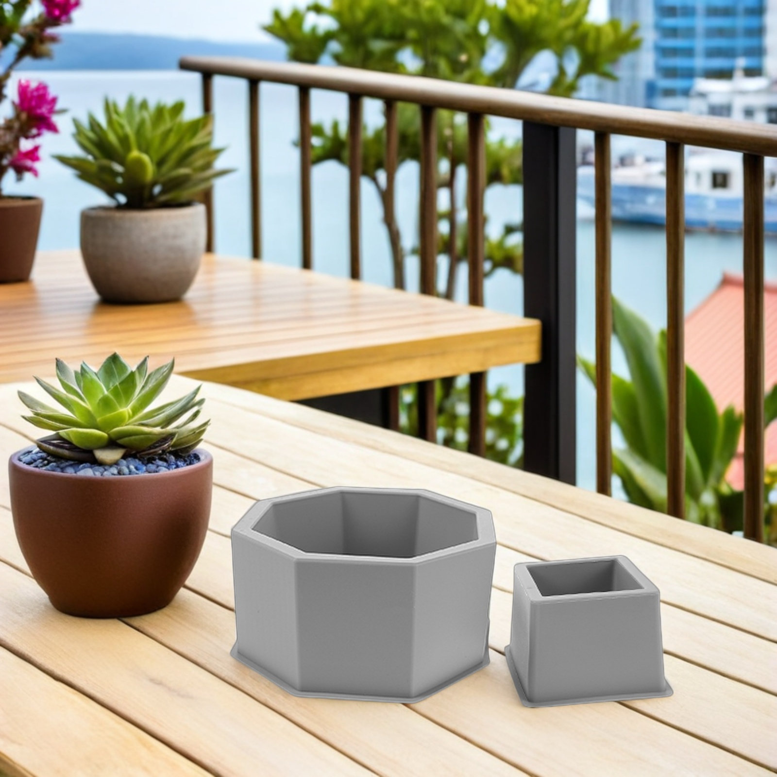 2Pcs Reusable Silicone Cement  - Succulent Set ulasan dan harga
