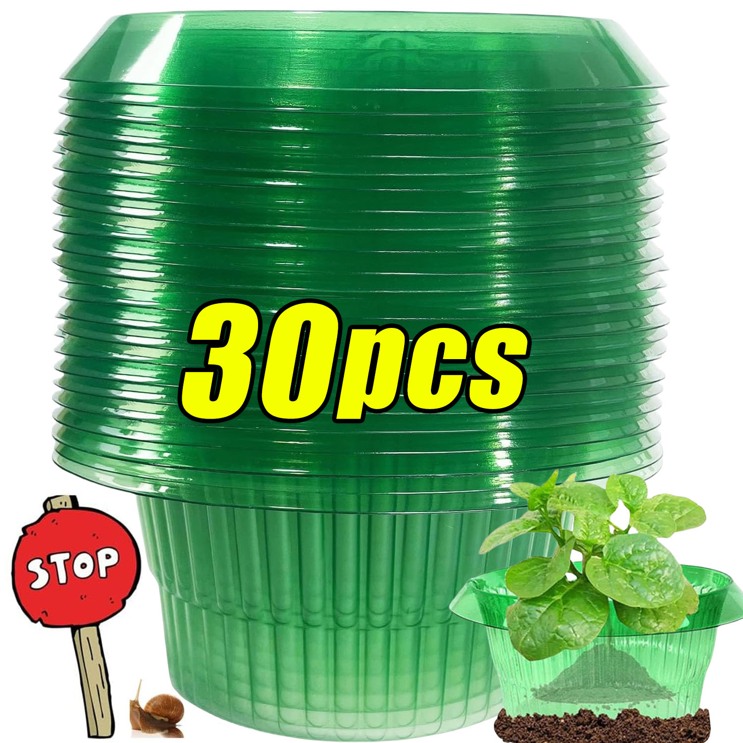 1/30pcs Plants Slug Protection - Terracotta Pot ulasan dan harga